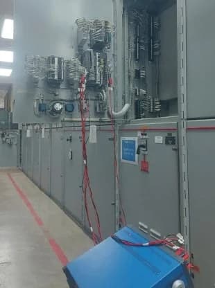 Switchgear lineup testing